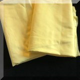 N10. 2 bright yellow simple table cloths. - $16 